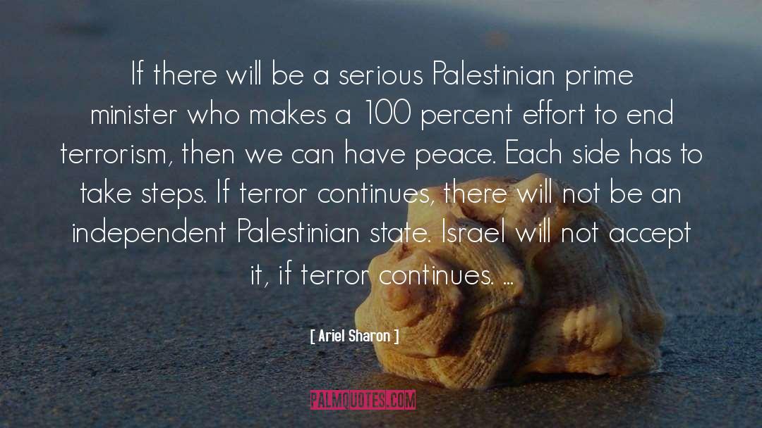 Palestinian Freedom quotes by Ariel Sharon