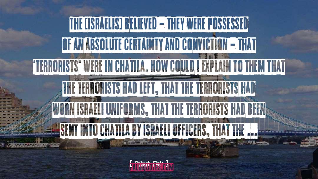 Palestinian Intifada quotes by Robert Fisk