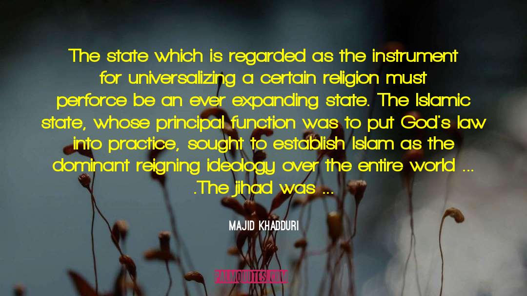 Palestinian Islamic Jihad quotes by Majid Khadduri