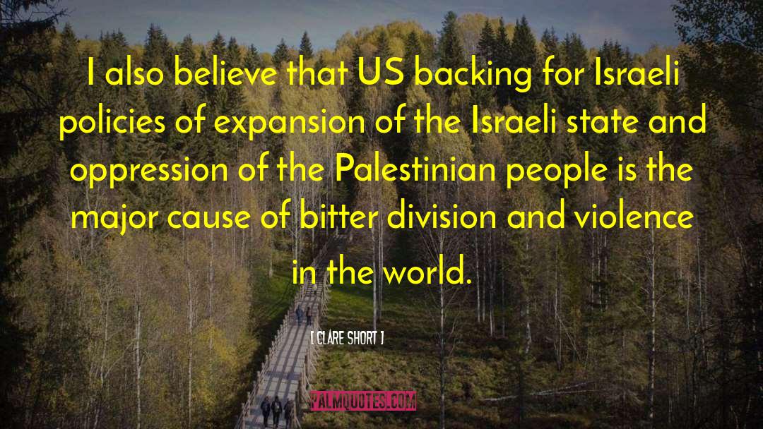 Palestinian Israeli Conflict quotes by Clare Short