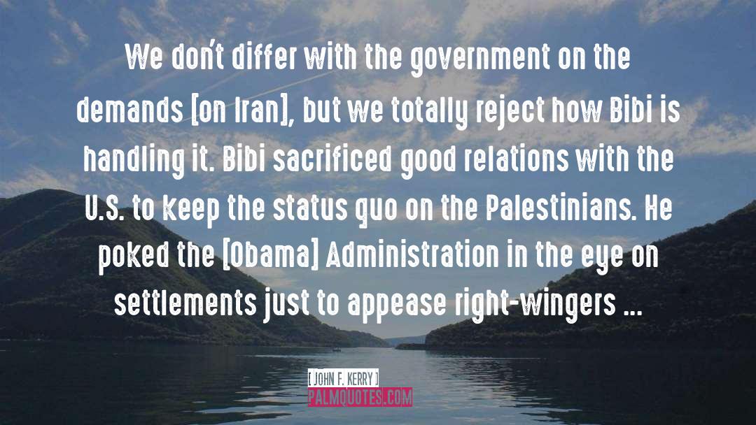 Palestinians quotes by John F. Kerry