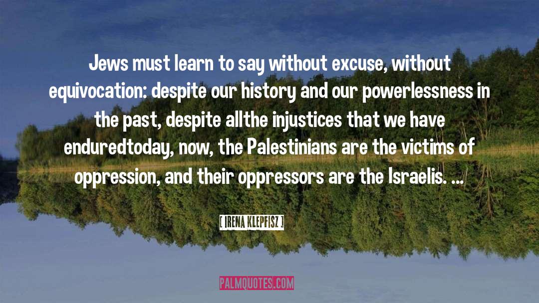 Palestinians quotes by Irena Klepfisz