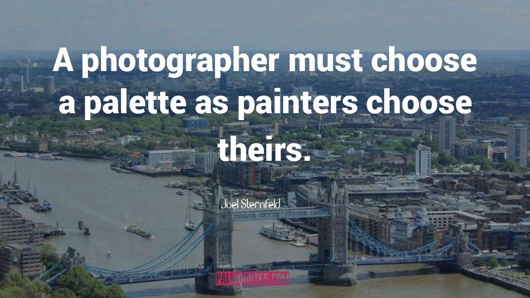 Palette quotes by Joel Sternfeld