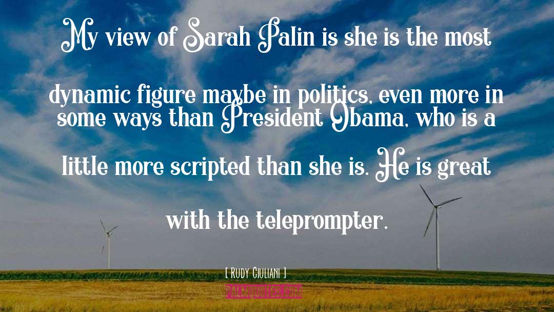 Palin quotes by Rudy Giuliani