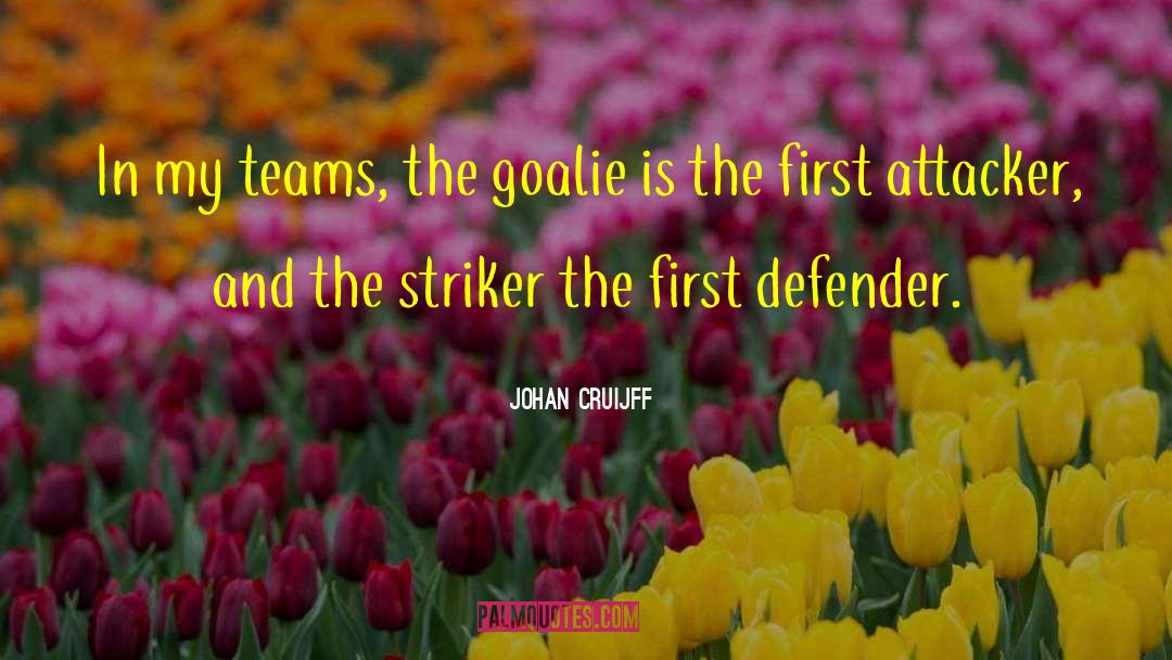 Palmateer Goalie quotes by Johan Cruijff