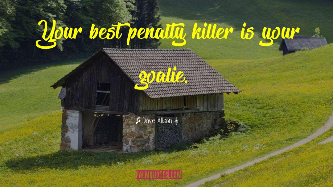 Palmateer Goalie quotes by Dave Allison