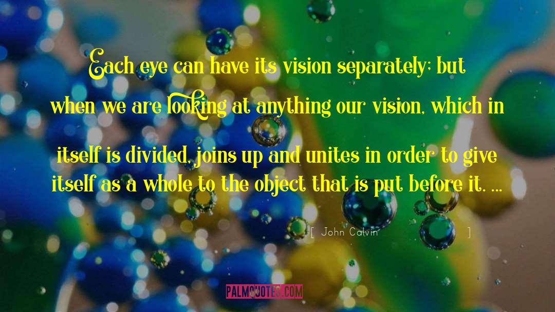 Palming Eye quotes by John Calvin