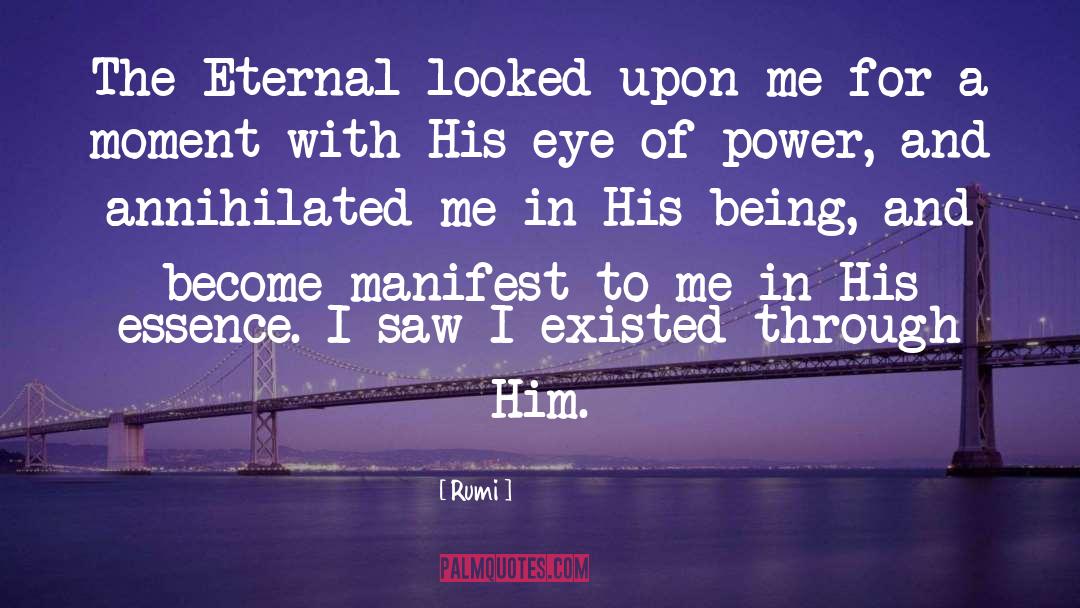 Palming Eye quotes by Rumi