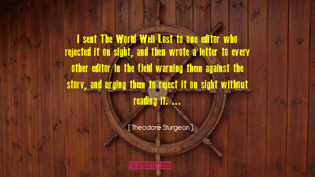 Palonka Letter quotes by Theodore Sturgeon