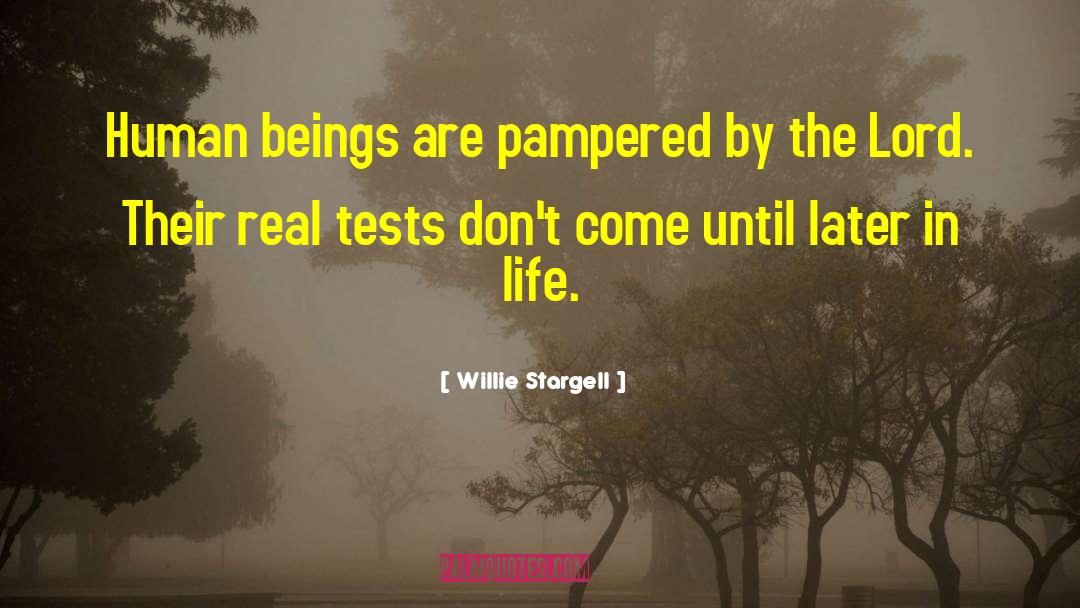 Pampered quotes by Willie Stargell