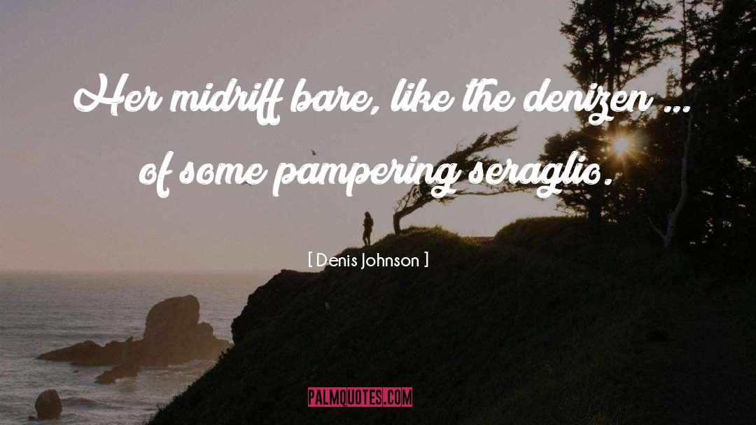 Pampering quotes by Denis Johnson
