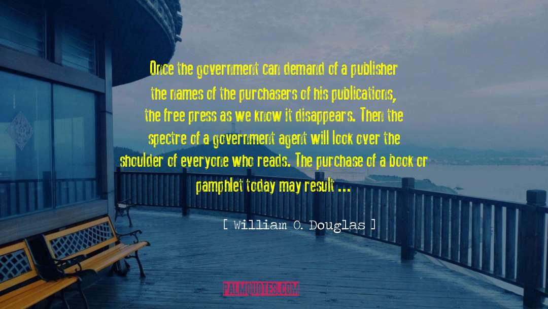 Pamphlet quotes by William O. Douglas