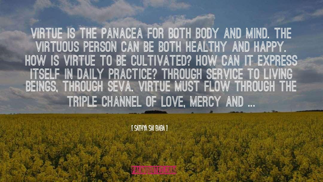 Panacea quotes by Sathya Sai Baba