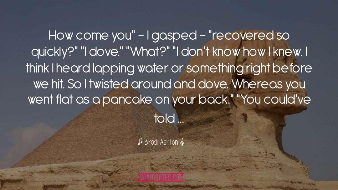 Pancake quotes by Brodi Ashton