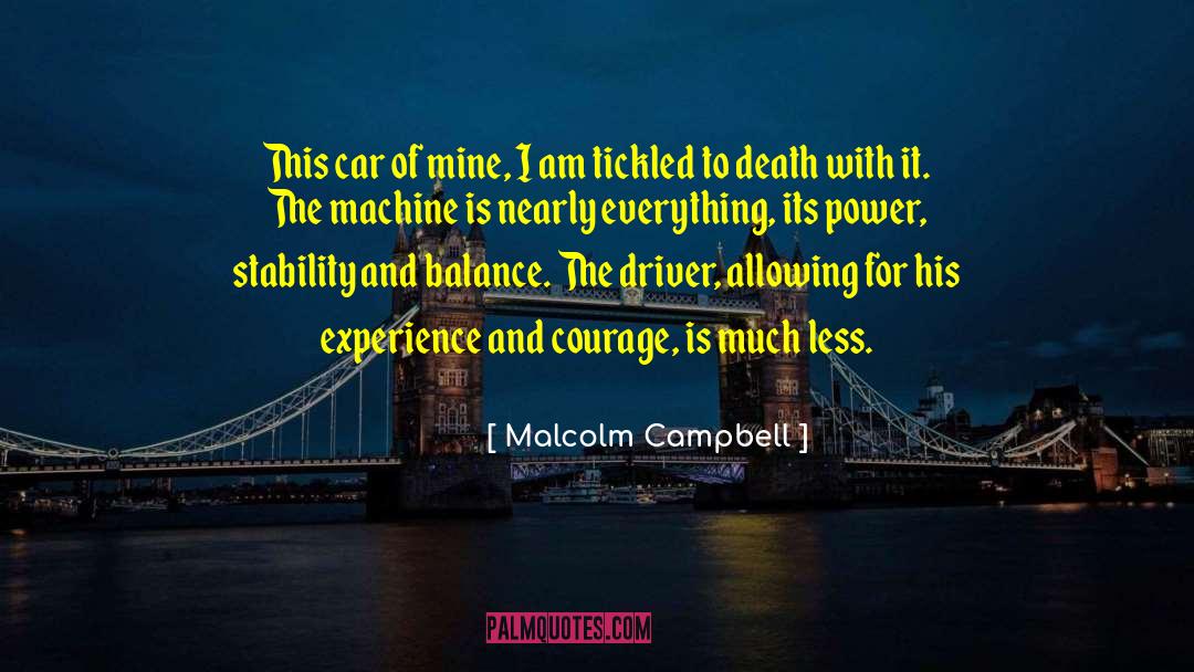 Panchasara Machine quotes by Malcolm Campbell