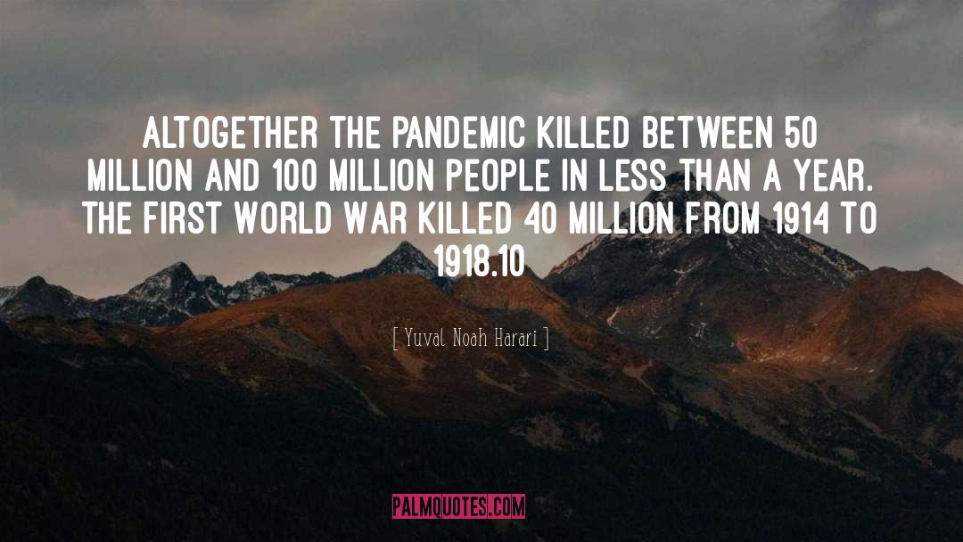 Pandemic quotes by Yuval Noah Harari