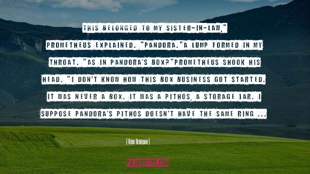 Pandora quotes by Rick Riordan