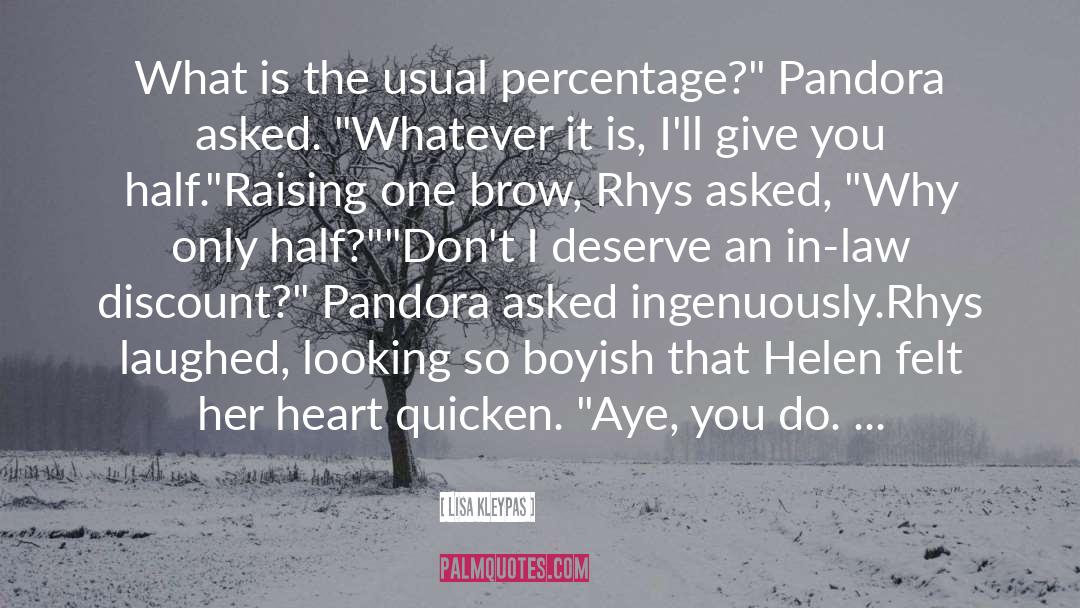 Pandora Ravenel quotes by Lisa Kleypas