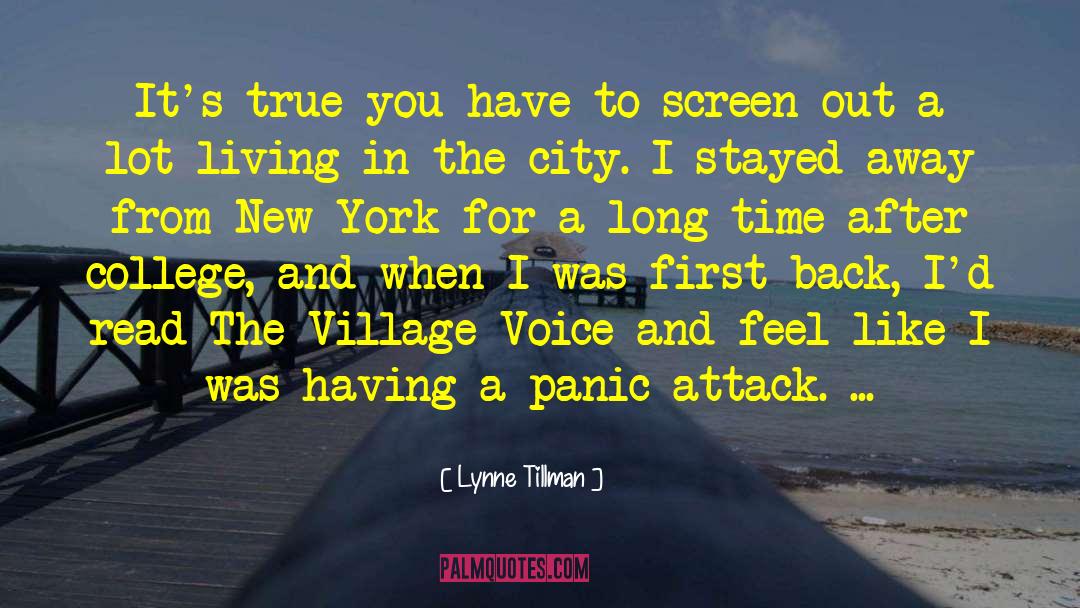 Panic Attacks quotes by Lynne Tillman