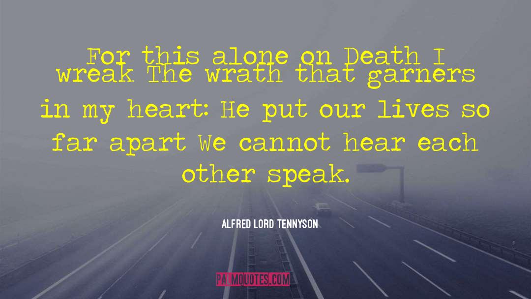 Panicing quotes by Alfred Lord Tennyson