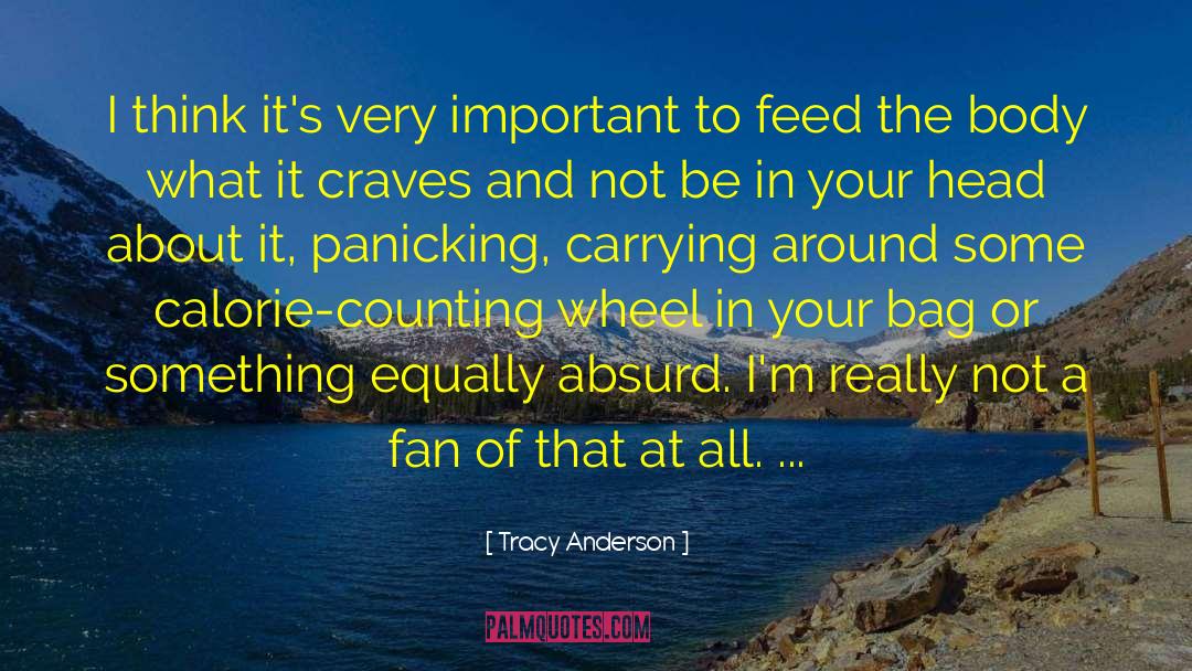 Panicking quotes by Tracy Anderson
