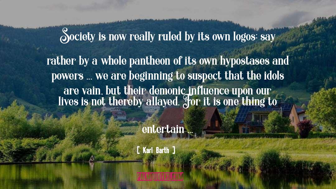 Pantheon quotes by Karl Barth