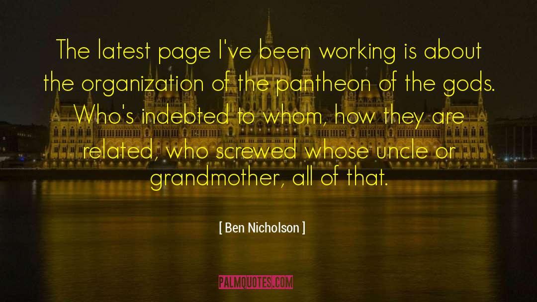 Pantheon quotes by Ben Nicholson