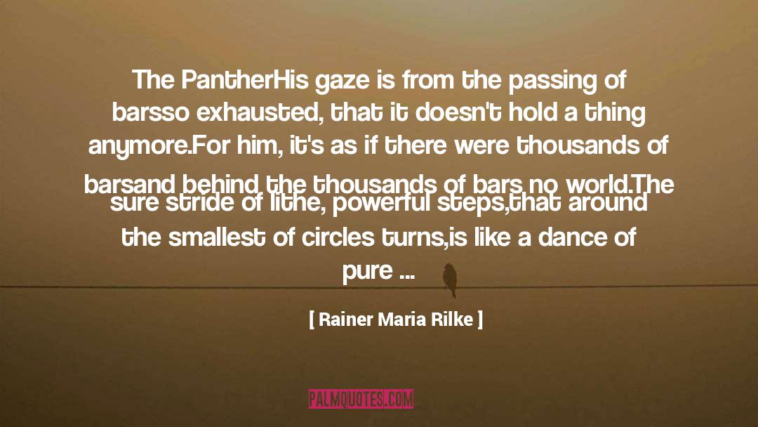Panther quotes by Rainer Maria Rilke