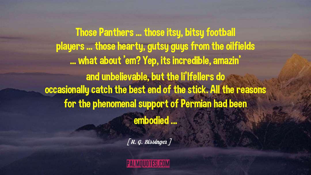 Panthers quotes by H. G. Bissinger