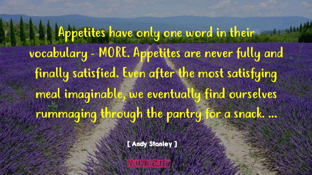 Pantry quotes by Andy Stanley