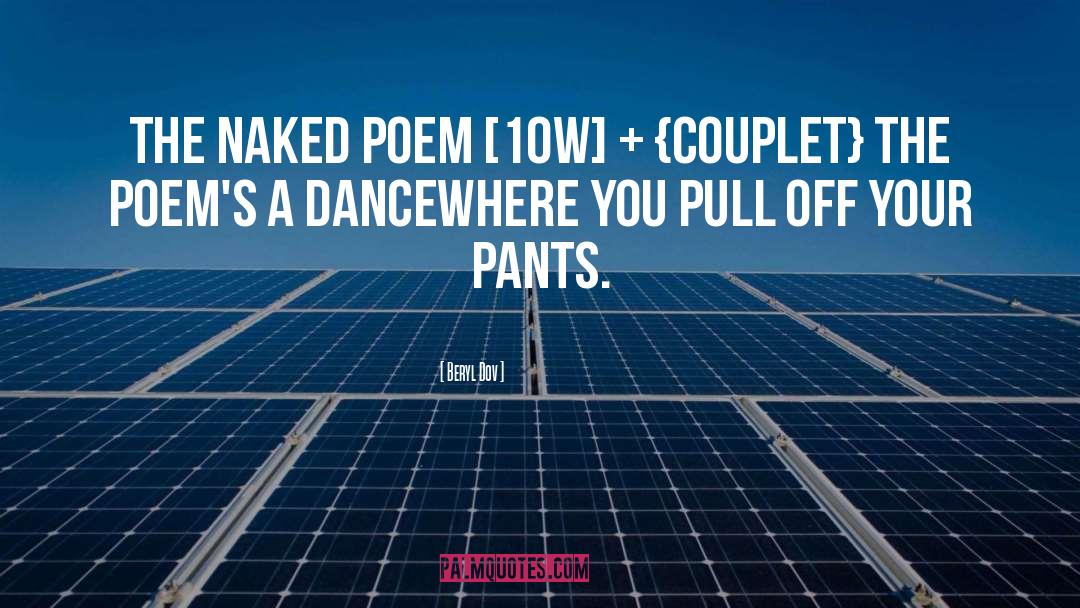 Pants quotes by Beryl Dov