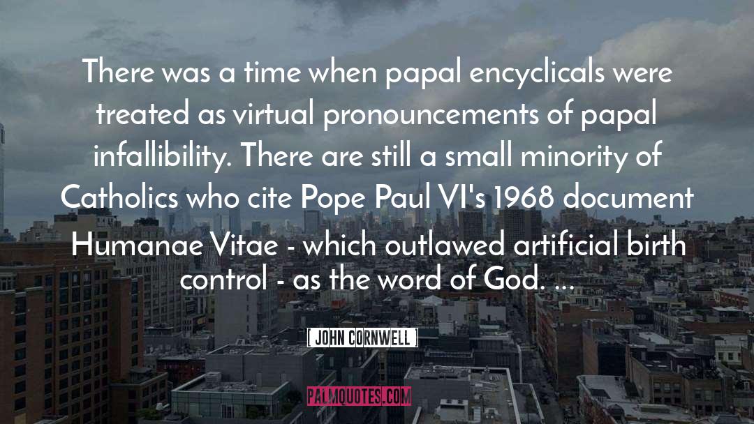 Papal quotes by John Cornwell