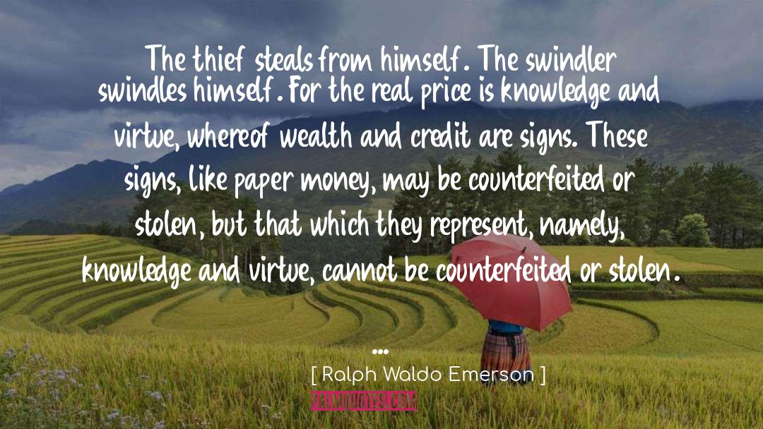 Paper Money quotes by Ralph Waldo Emerson