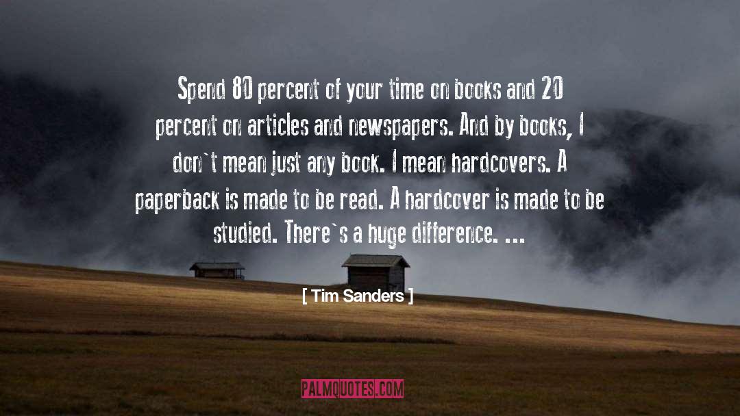 Paperback quotes by Tim Sanders