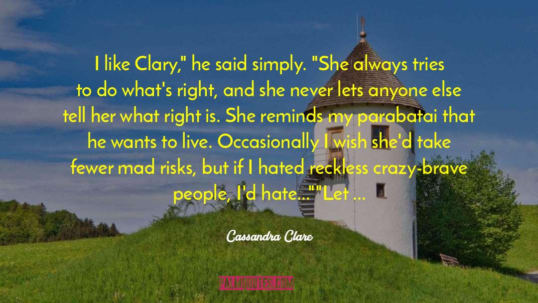 Parabatai quotes by Cassandra Clare