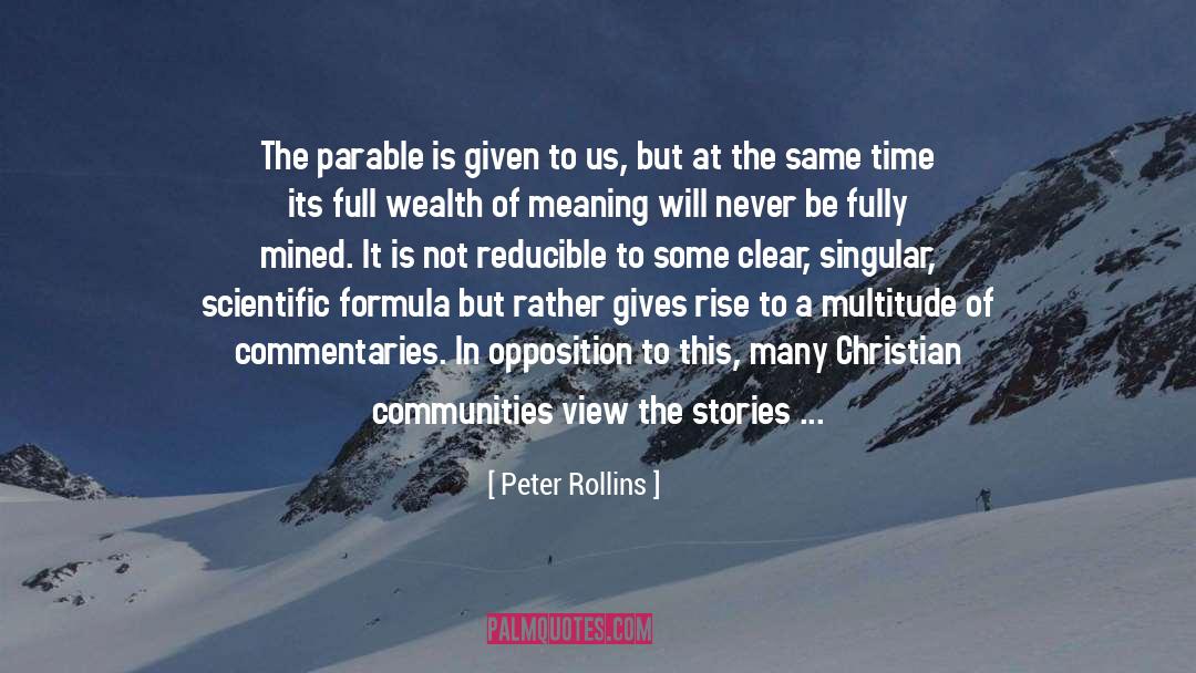 Parable quotes by Peter Rollins