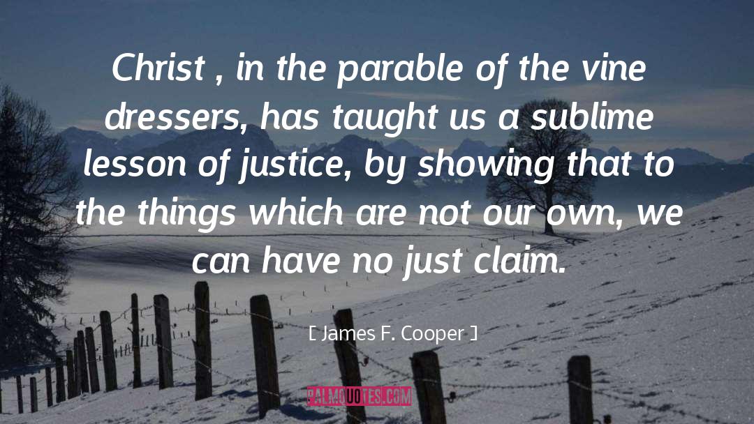 Parable quotes by James F. Cooper