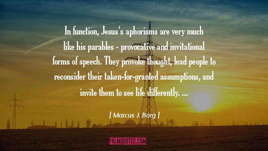 Parables quotes by Marcus J. Borg