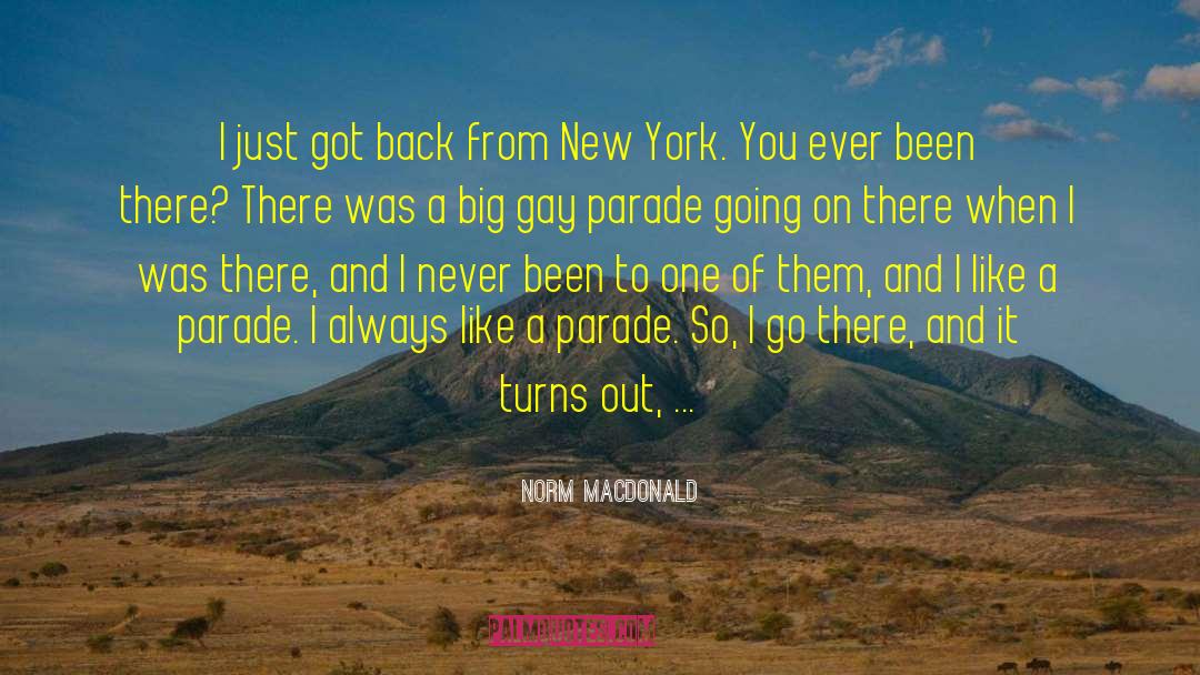 Parade quotes by Norm MacDonald