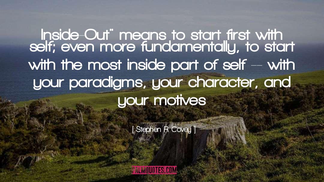 Paradigms quotes by Stephen R. Covey