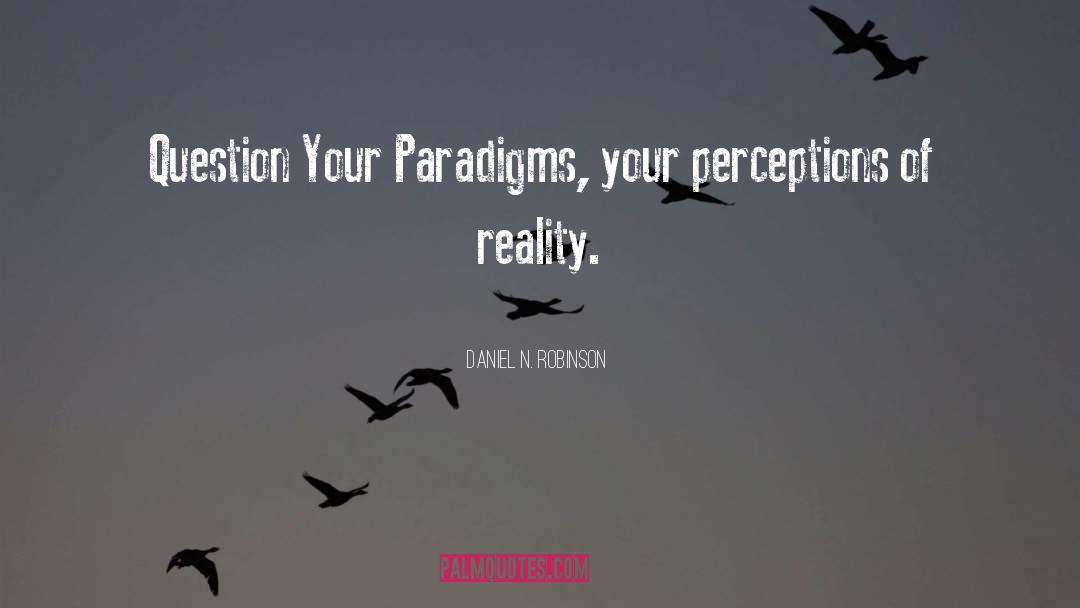 Paradigms quotes by Daniel N. Robinson