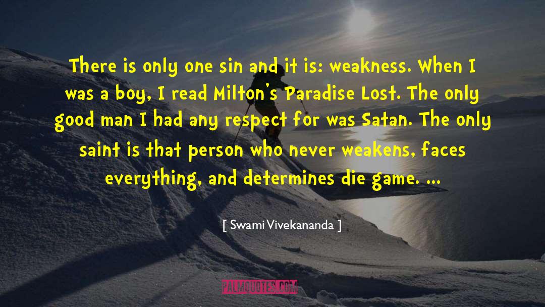 Paradise Lost Satan quotes by Swami Vivekananda
