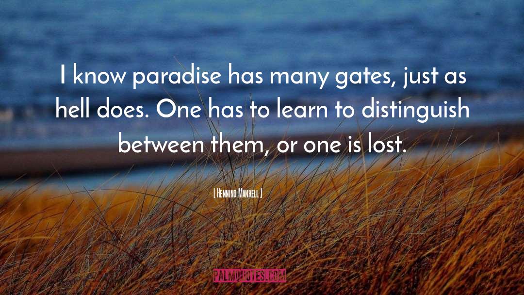 Paradise Lost Satan quotes by Henning Mankell