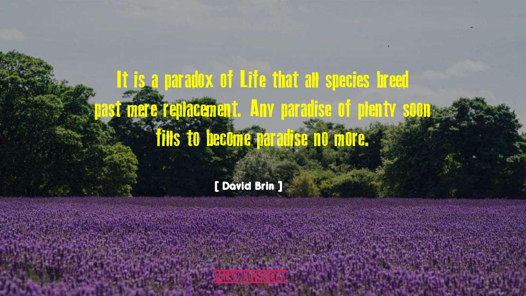 Paradox Of Life quotes by David Brin