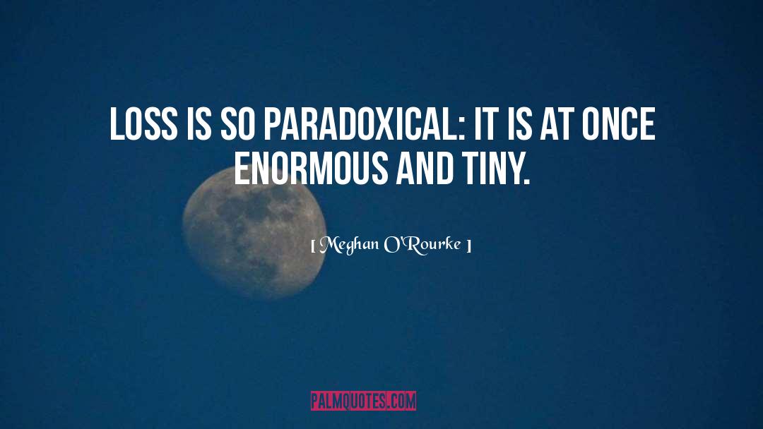 Paradoxical quotes by Meghan O'Rourke