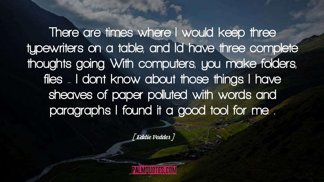 Parafrasear Tool quotes by Eddie Vedder