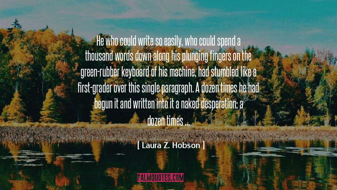 Paragraph quotes by Laura Z. Hobson