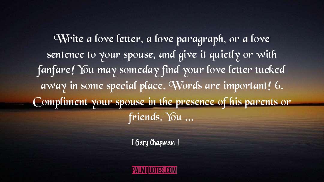 Paragraph quotes by Gary Chapman