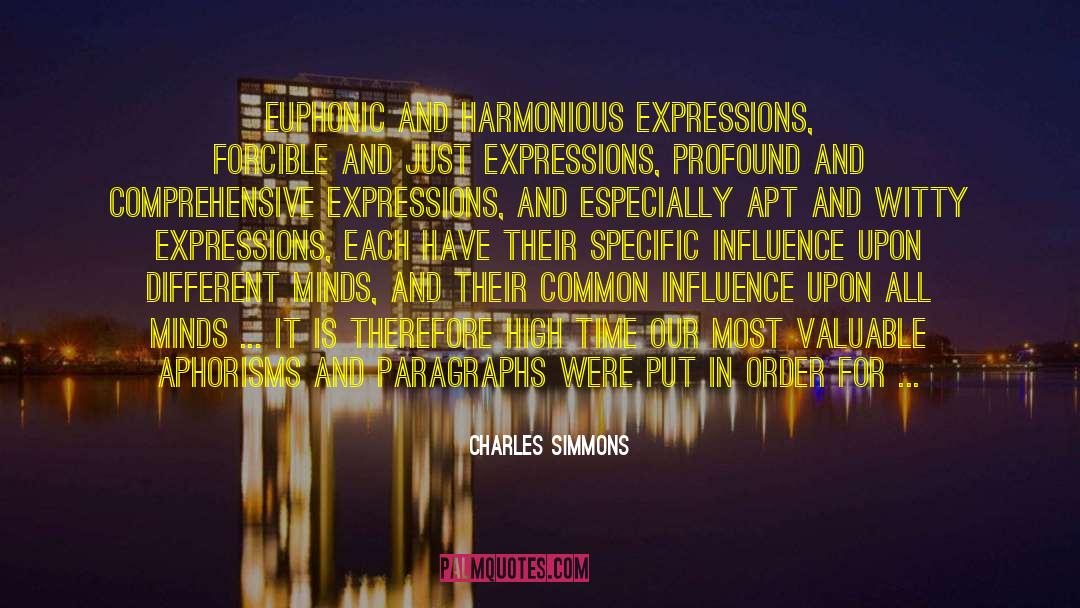 Paragraphs quotes by Charles Simmons