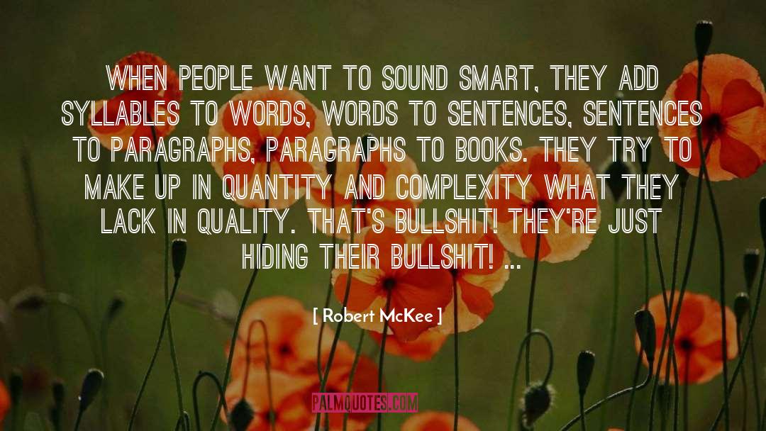 Paragraphs quotes by Robert McKee